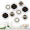 Big Dot of Happiness New Year's Eve - Gold - Hanging New Years Eve Party Tissue Decoration Kit - Paper Fans - Set of 9